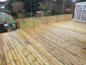 Decking area all finished ready for the summer - Chedgrave, Norfolk