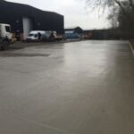 Concrete laid and levelled