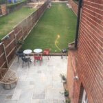 Completed Job, grey patio area and new turf - Loddon