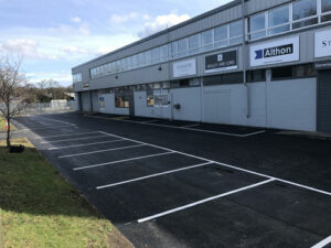 Finished car parking area - Norwich