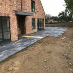 Laying Charcoal Limestone patio 4 - Norfolk