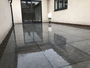 Finished smaller Grey patio area - Aylsham