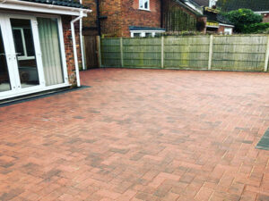 Burnt Amber brickweave driveway with Charcoal edging 2 - Swainsthorpe, Norwich