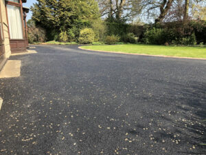 Finished tarmac drive with Silver stone rolled in - Norwich