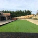 Football pitch astroturf