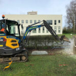Clearing site for new pathway